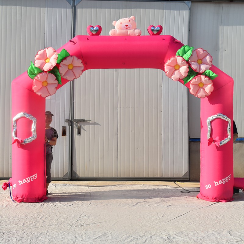 黄平粉色婚礼拱门